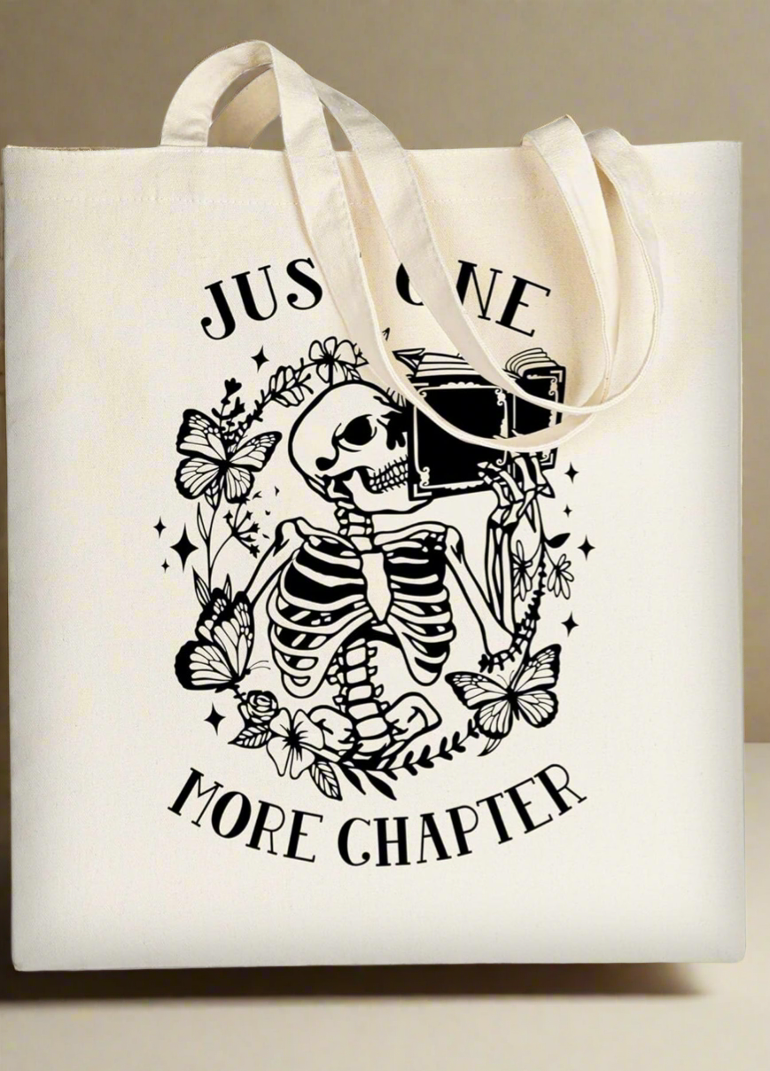 Canvas skeleton Tote